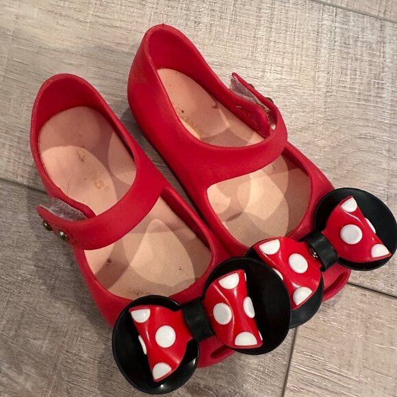 IFANS GIRLS RED MINNIE MOUSE SHOES SIZE 7 - Picture 2 of 7